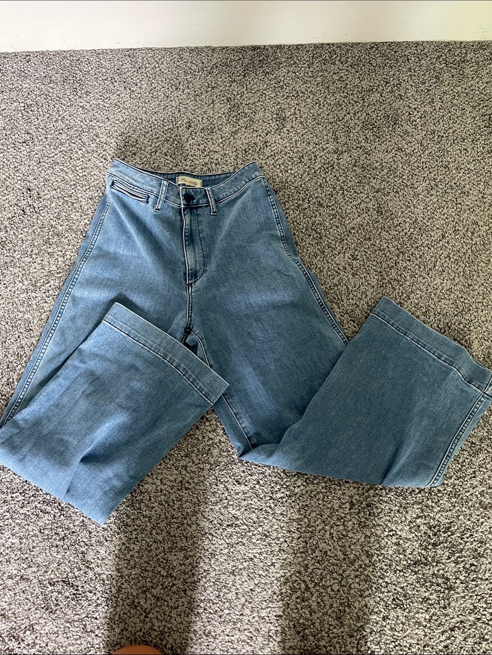 Madewell Blue Washed Denim Jeans